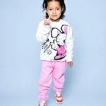 Polera y buzo conejita smile rosa