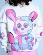 Polera y buzo osita huellas rosa - Imagen 6