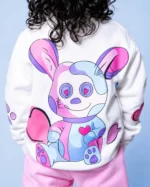 Polera y buzo osita huellas rosa - Imagen 4